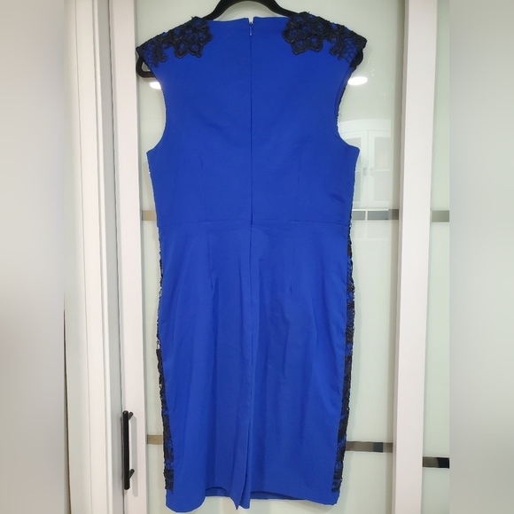 Torrid Royal Blue and Black lace bodycon dress - Picture 10 of 12